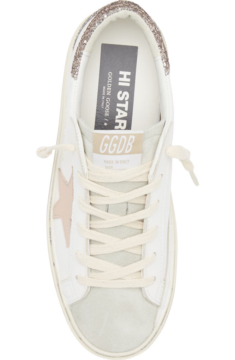 Golden Goose Hi Star Platform Sneaker, Alternate, color, White/ Ice/ Moonlight/ Cinder