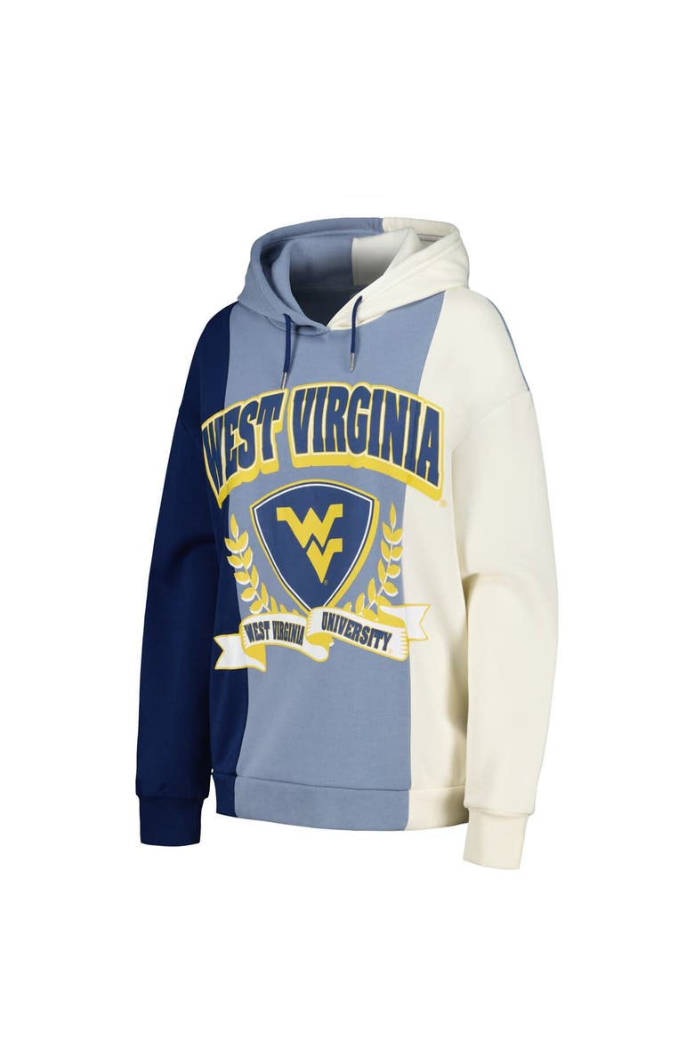 GAMEDAY COUTURE Women's Gameday Couture Navy West Virginia Mountaineers Hall of Fame Colorblock Pullover Hoodie, Alternate, color, Navy