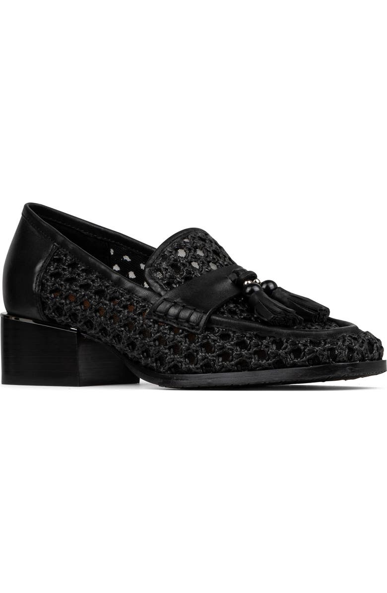 Donald Pliner Tailored Heel Bouclé Loafer, Main, color,