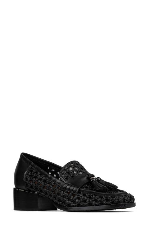 Tailored Heel Bouclé Loafer (Women)