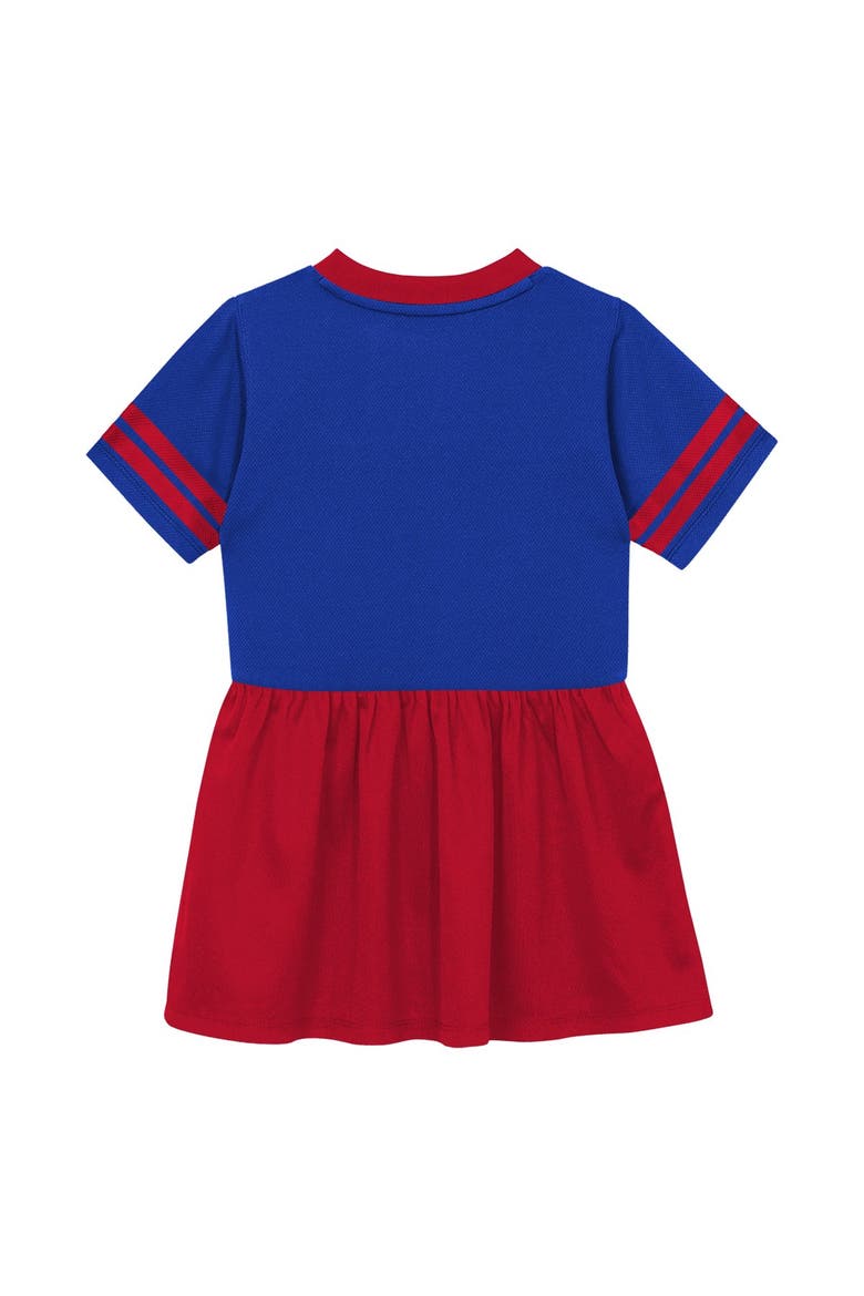 Toddler Outerstuff  Royal New York Giants Stadium Lights V-Neck Fashion Football Jersey Dress, Alternate, color, Royal