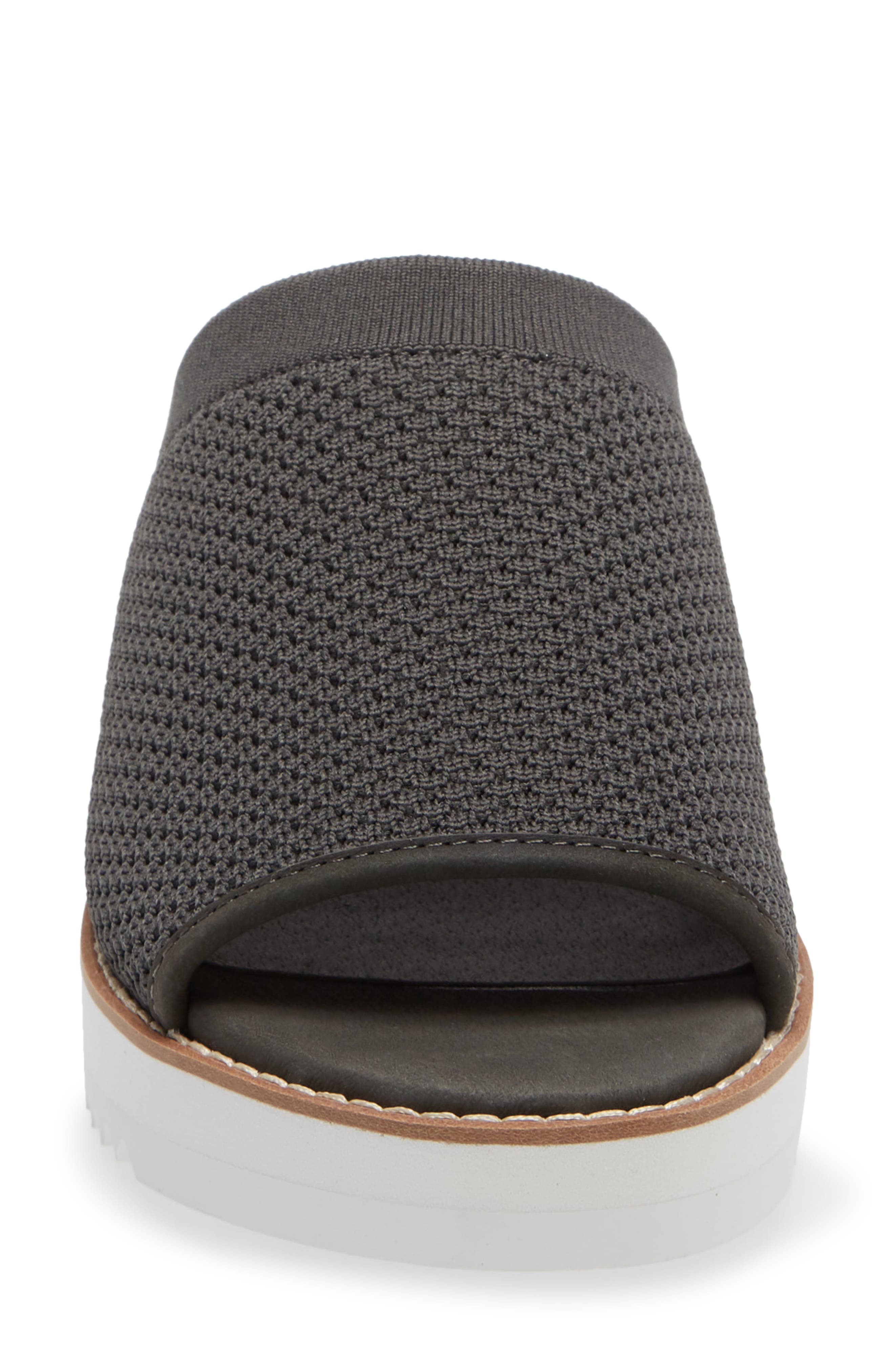 Telly Wedge Slide Sandal, Alternate, color, GRAPHITE NUBUCK
