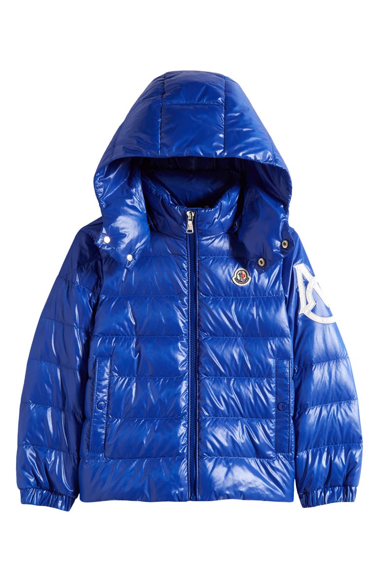 Moncler Kids' Saulx Nylon Down Jacket, Main, color, 