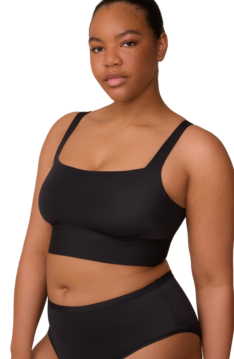 Harper Wilde Bliss Square Neck Bralette, Alternate, color, Black