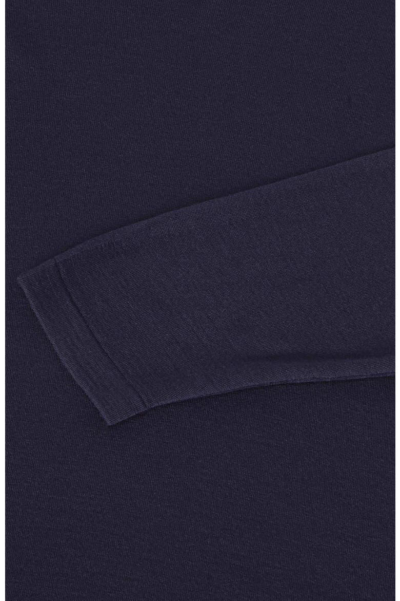 Lawrence Wool Silk Fine Gauge Jersey Long Sleeve Tee, Alternate, color, Navy