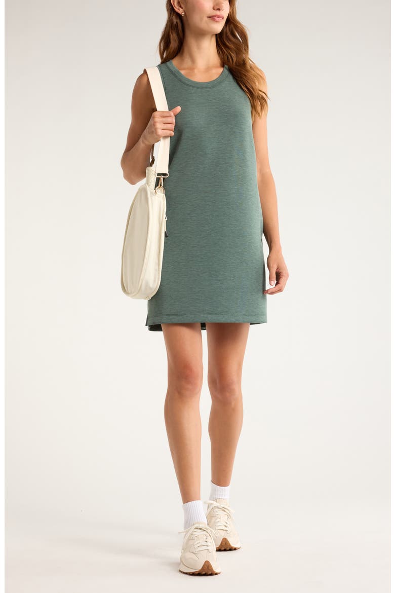 Soft Luxe Tank Dress, Alternate, color, GREEN BALSAM HEATHER