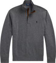 Polo Ralph Lauren Cotton Blend Quarter Zip Pullover