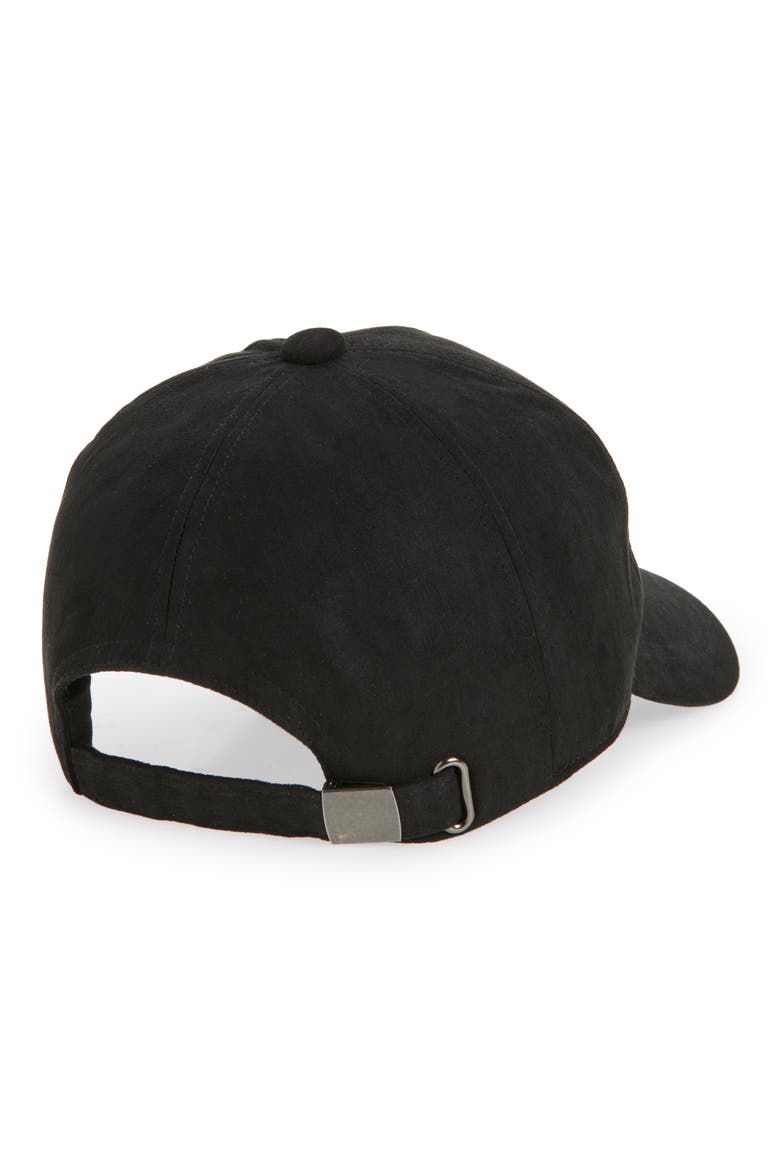 Faux Suede Baseball, Alternate, color, BLACK