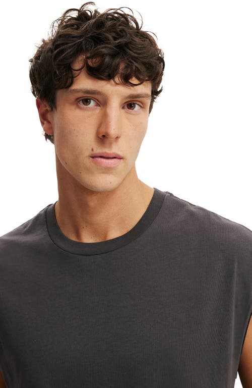 Cotton On Cropped Fit Muscle In Black