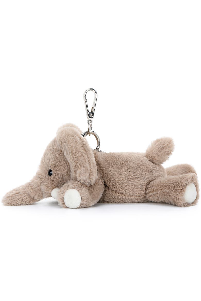 Plush Bag Charm Lazy Elephant, Alternate, color, Multicolored