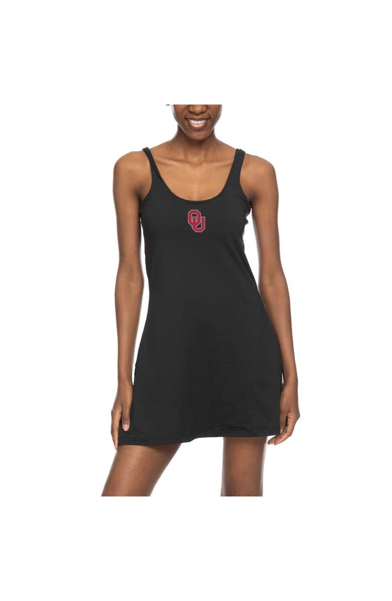 ZOOZATZ Women's ZooZatz Black Oklahoma Sooners Logo Scoop Neck Dress, Alternate, color, Black