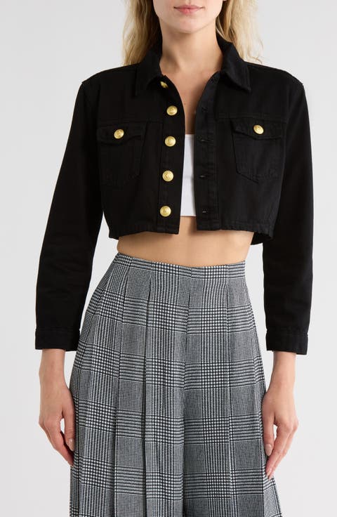 Genevie Crop Denim Jacket