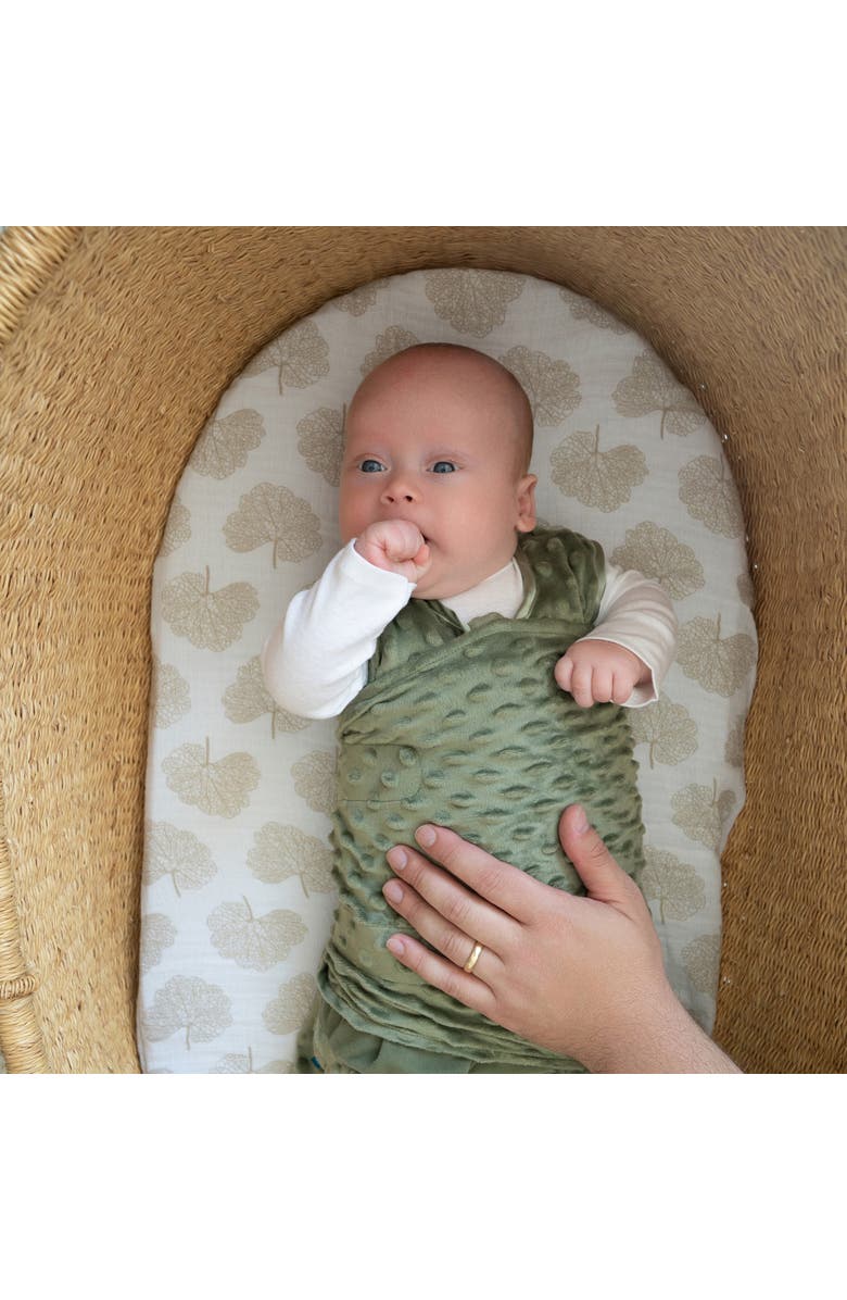 HALO Plush Dots Velboa 3.0 TOG Sleepsack Swaddle, Alternate, color, Olive Green