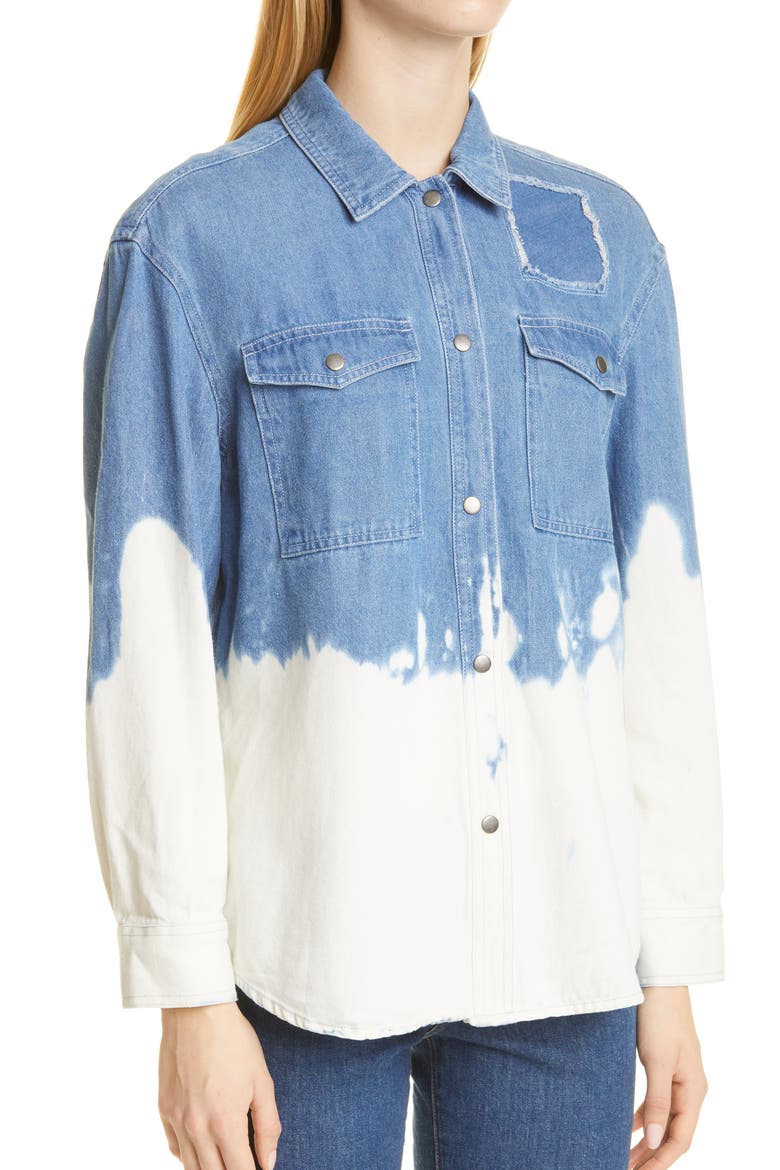 Turner Bleach Denim Button-Up Shirt, Alternate, color, BLEACHED DENIM