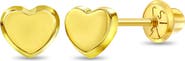 In Season Jewelry 14k Polished Heart Earrings
