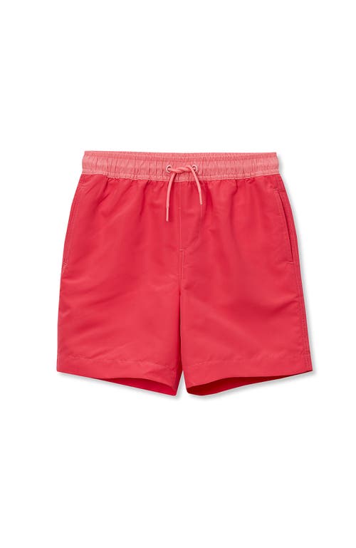 Lands' End Boys Print Swim Trunks in Bright Orange Camo at Nordstrom, Size Medium