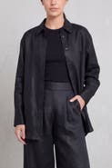nuaje nuaje Mia Linen Twill Oversized Shirt