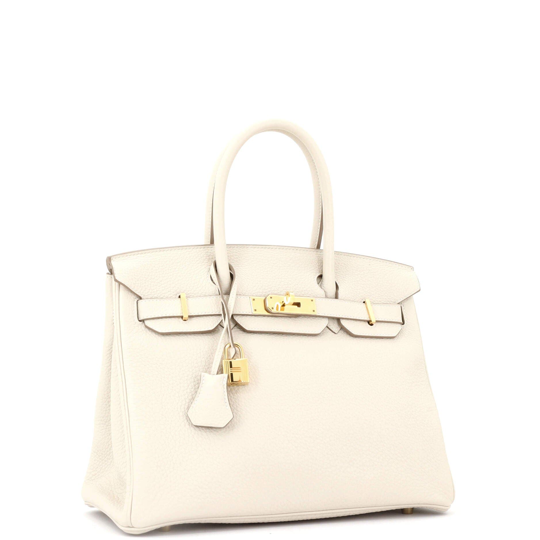 Pre-Owned Hermes Birkin Handbag Light Togo with Gold Hardware 30, Alternate, color, 