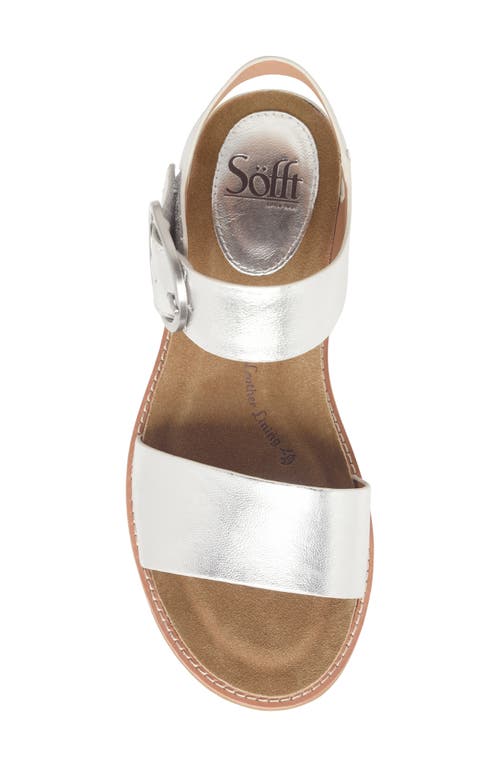 Söfft Bali Sandal In Silver
