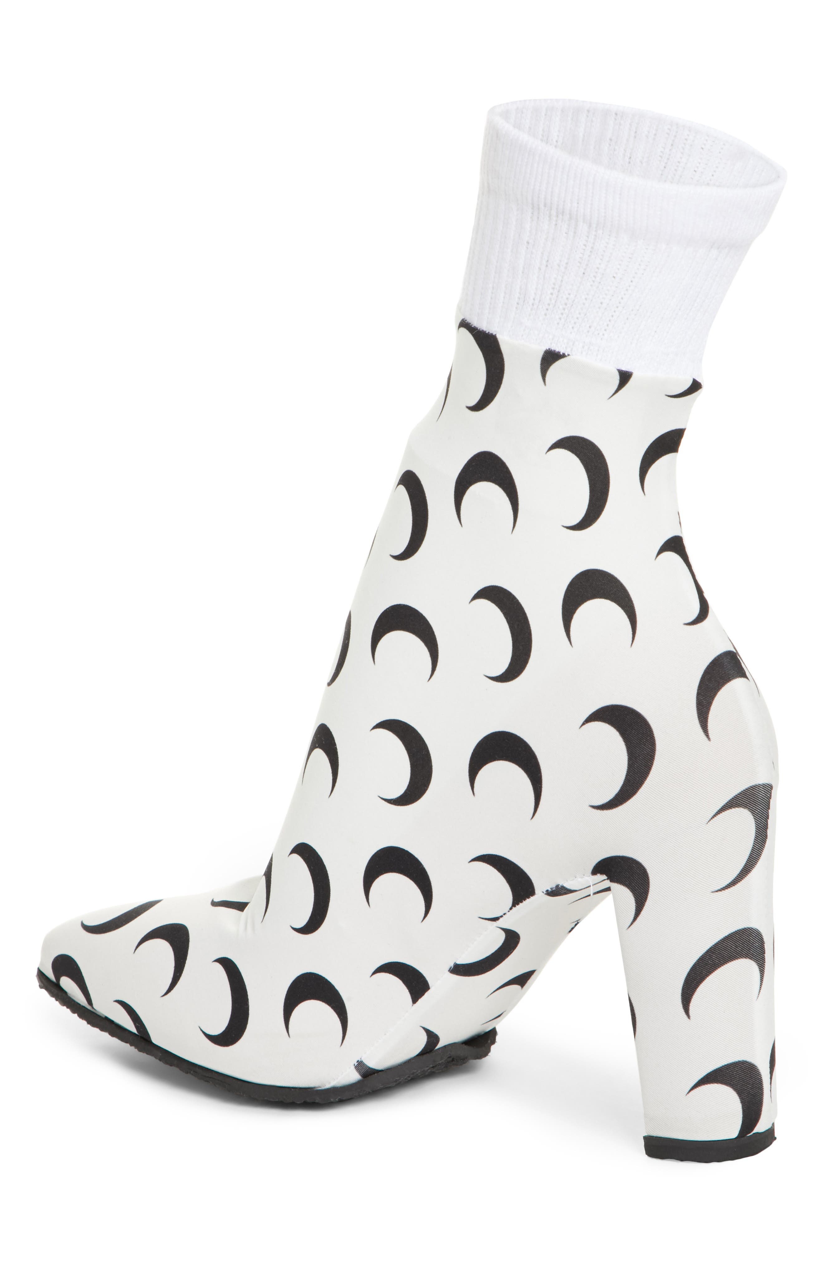 Marine Serre Moon Print Sock Boot, Alternate, color, 