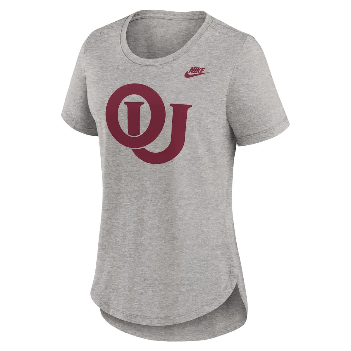 Nike Women's Nike Heather Gray Oklahoma Sooners Legacy Tri-Blend T ...
