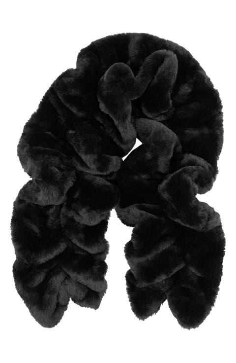 Faux Fur Ruffle Scarf