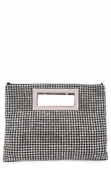 BERNESS Rhinestone Rectangular Clutch