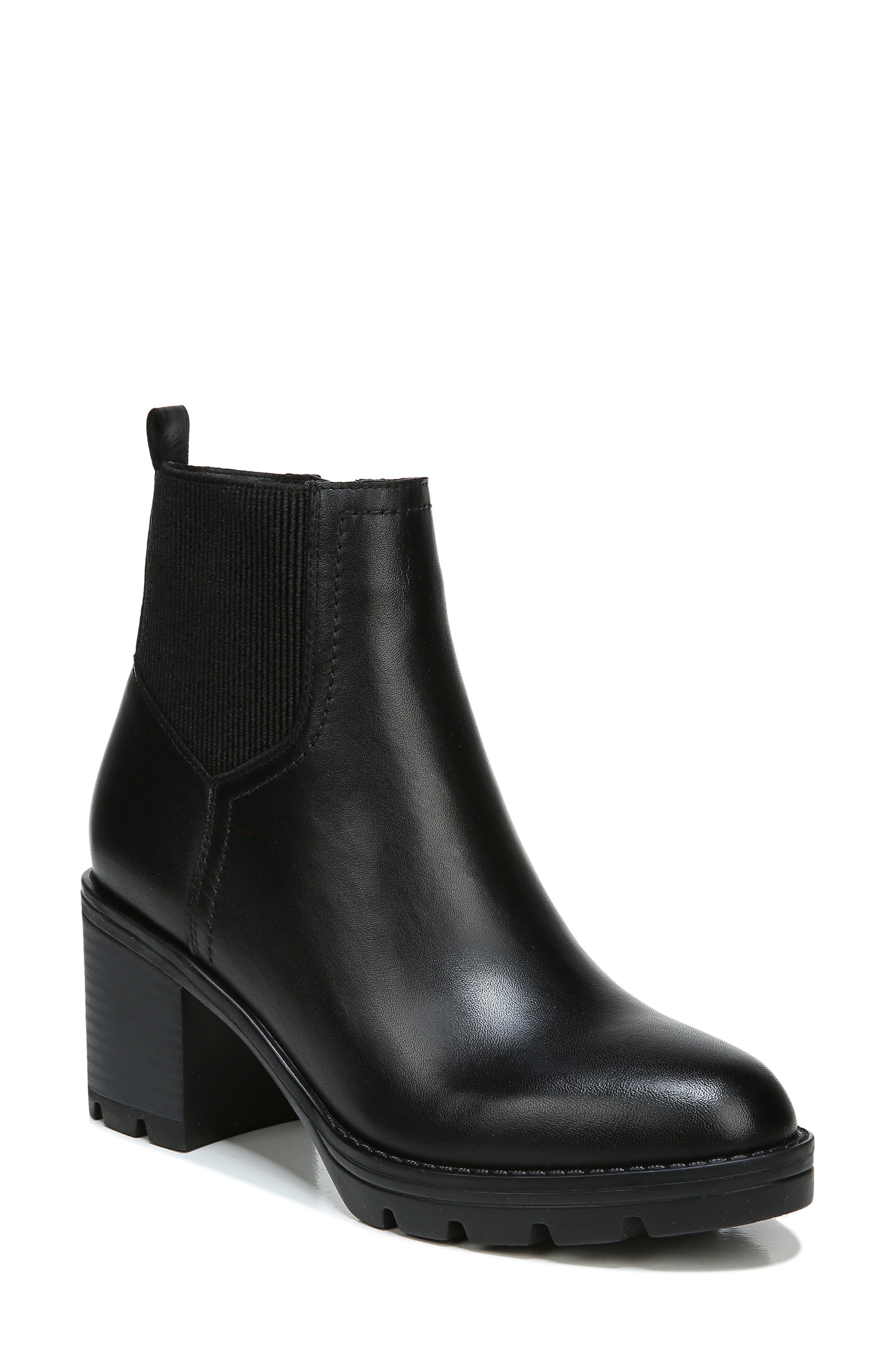 Naturalizer Verney Water Repellent Bootie, Main, color, Black Leather