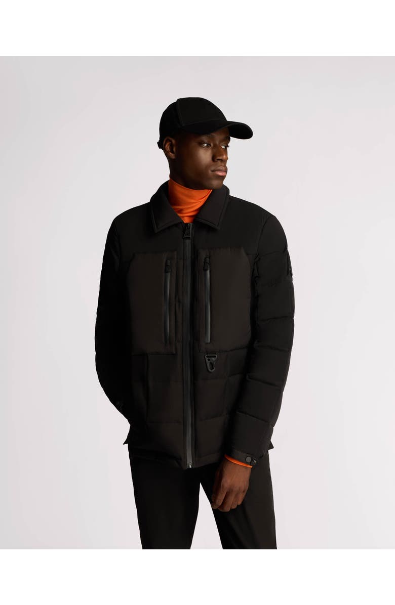 Alpenhaus Berdiac Lightweight Transitional Mixed Media Quilted Jacket, Main, color, Black