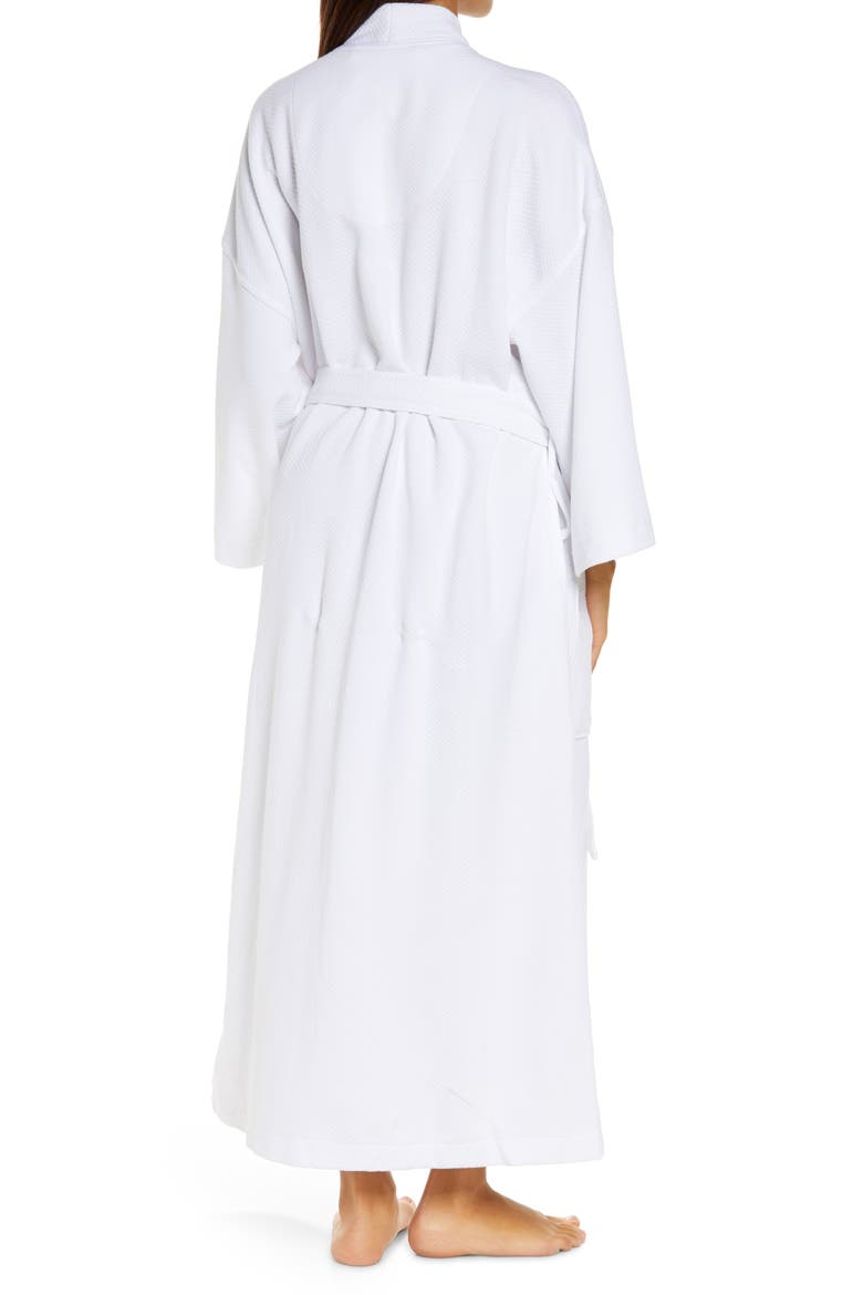 Panama Waffle Robe, Alternate, color, WHITE