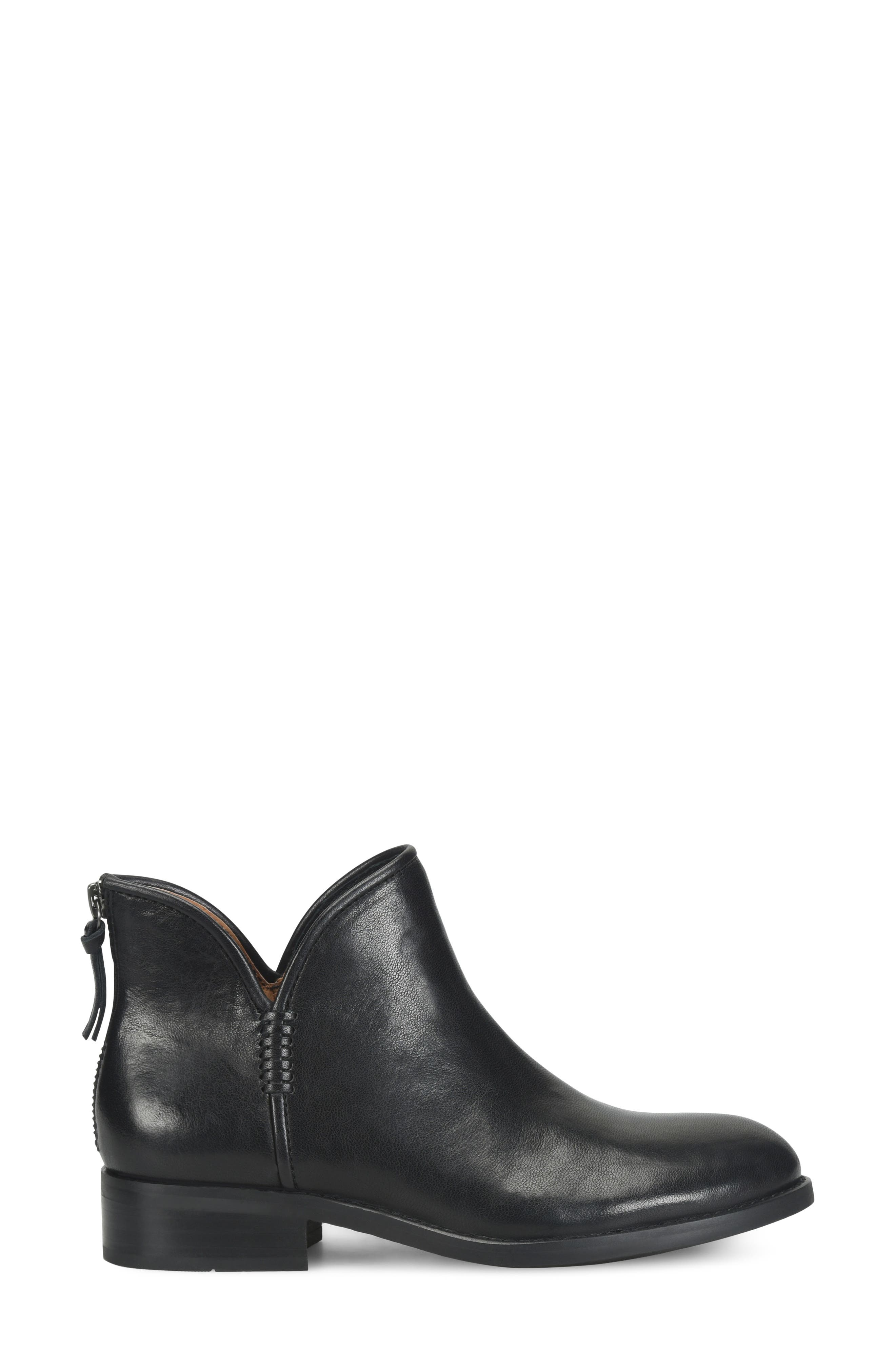 Desi Leather Bootie, Alternate, color, BLACK