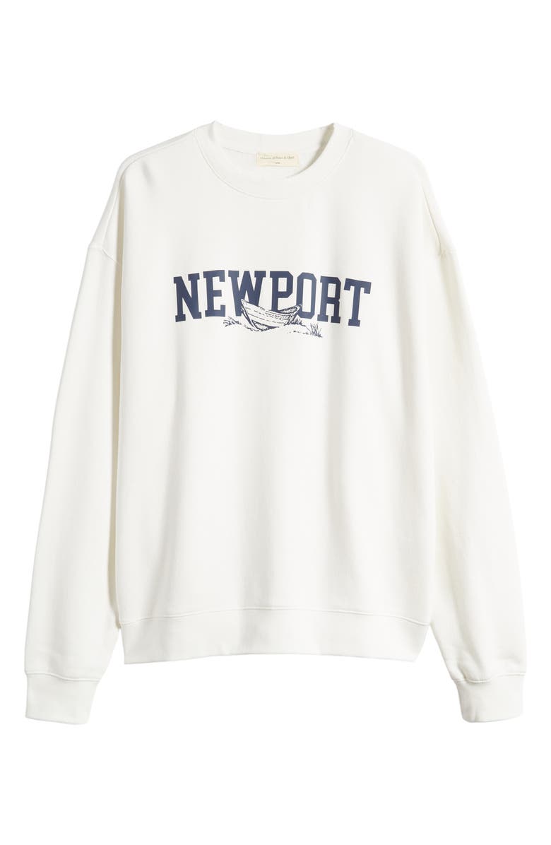 Museum of Peace & Quiet Newport Crewneck Cotton Graphic Sweatshirt, Alternate, color,