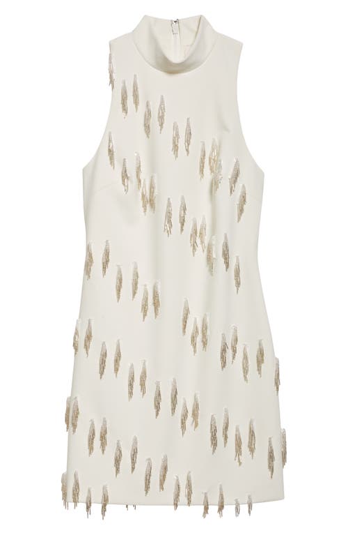 Cinq À Sept Micky Cascading Beaded Tassel Minidress In Multi
