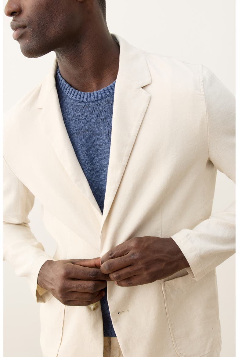 Hemp Blend Blazer, Alternate, color, NATURAL