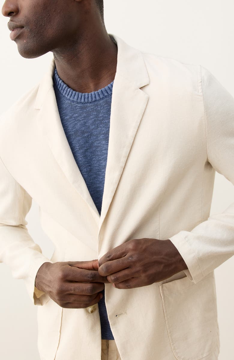 Marine Layer Hemp Blend Blazer, Alternate, color, Natural