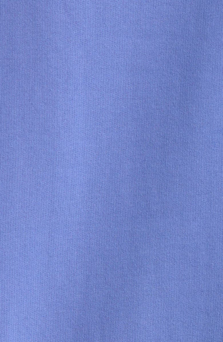 Caslon<sup>®</sup> Bon Voyage Embroidered Fleece Sweatshirt, Alternate, color, Blue Denim Bon Voyage