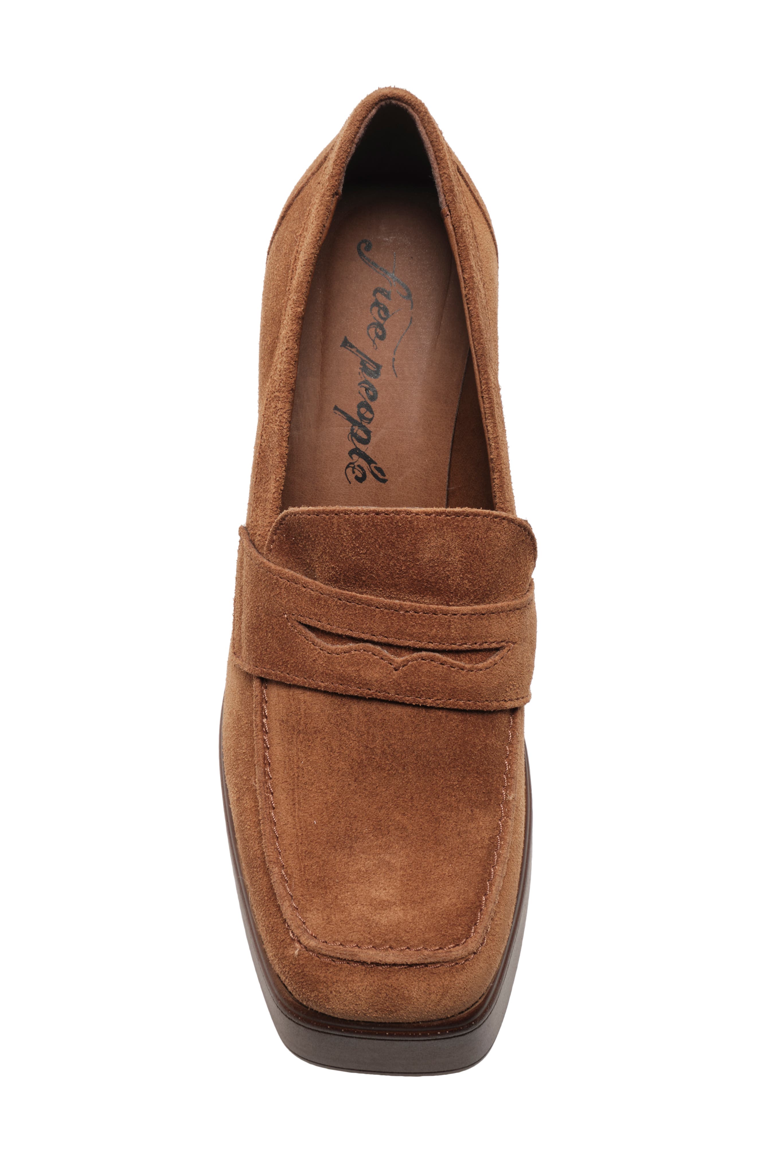 Zoe Platform Loafer, Alternate, color, CAMEL