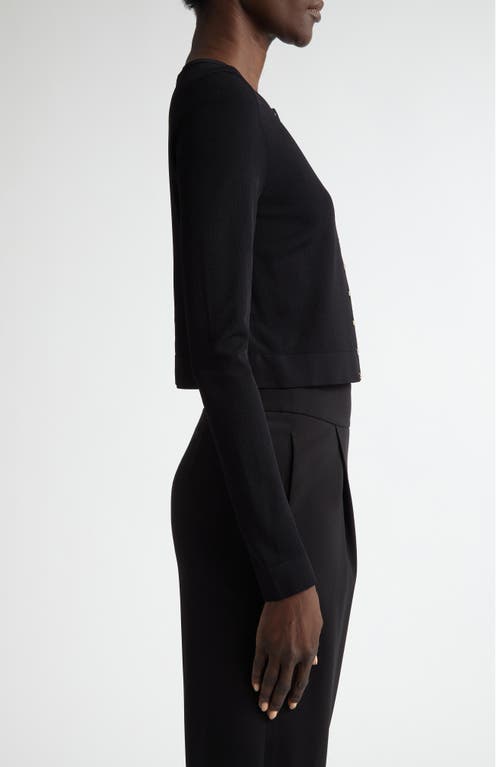 Akris Punto Fitted Knit Cardigan In Black