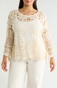 Forgotten Grace Cotton Crochet Top