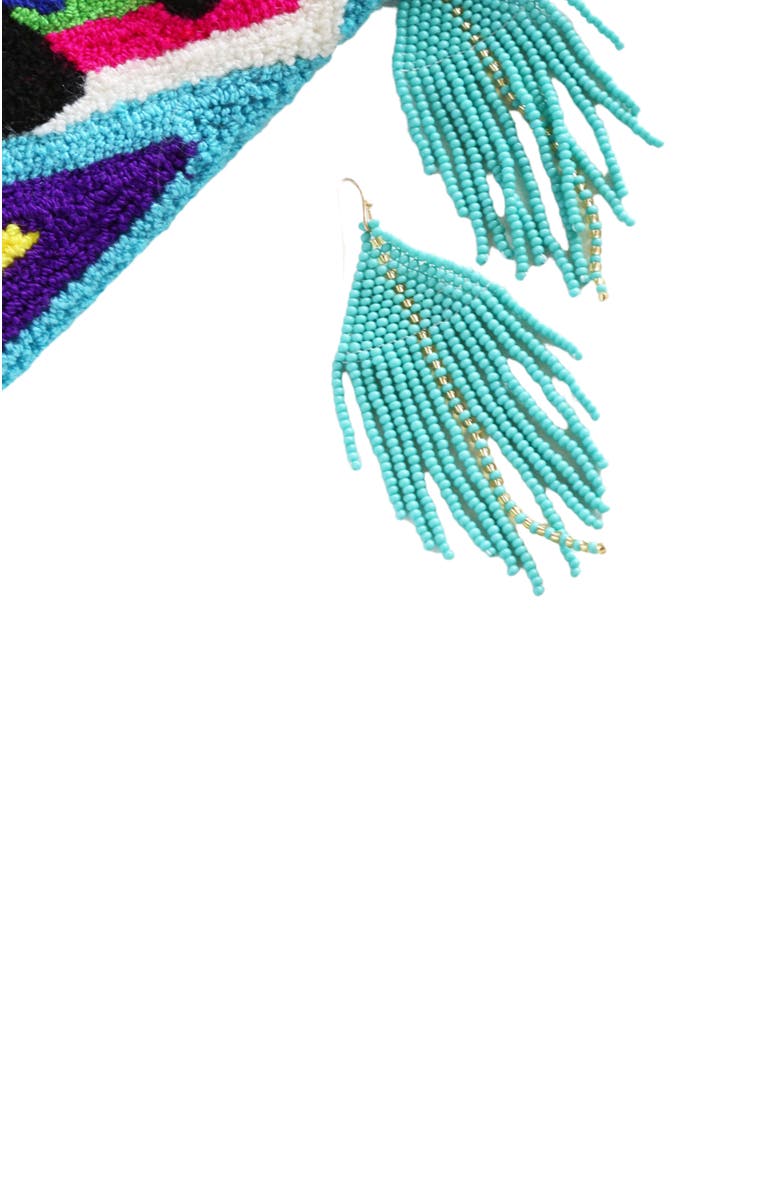 Fosterie Ola Gem Drop Earrings, Alternate, color, Gold