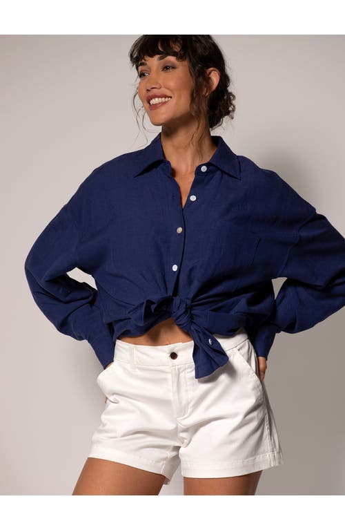 TORI RICHARD TORI RICHARD SUNSHINE LINEN LESLIE TOP