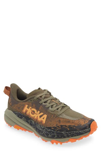 Hoka Speedgoat 6 Trail Running Shoe In Brown