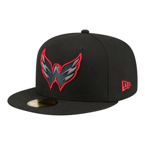 Men's New Era Black Washington Capitals Color Pop 59FIFTY Fitted Hat