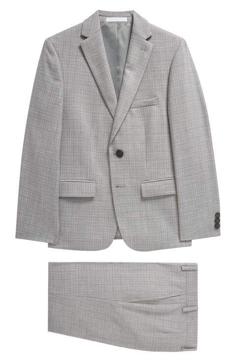 Kids' Grey Neat Skinny Suit (Big Kid)