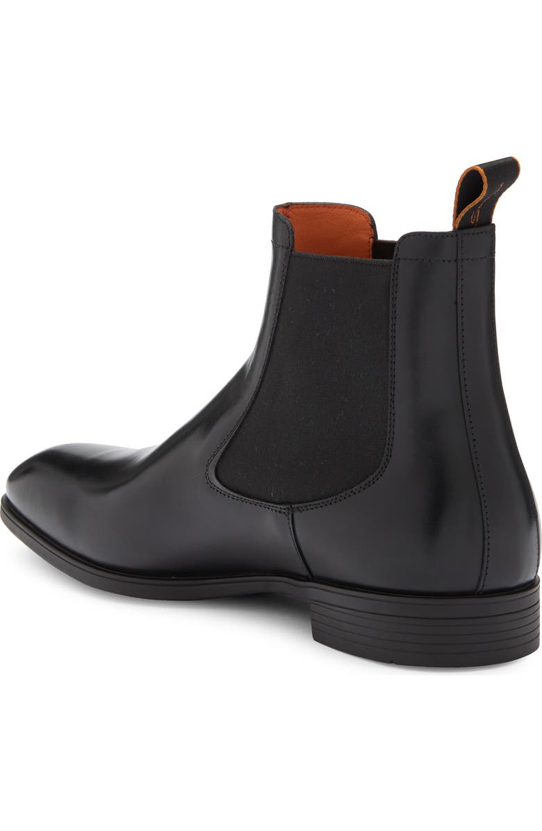 Santoni Detoxify Chelsea Boot, Alternate, color, Black