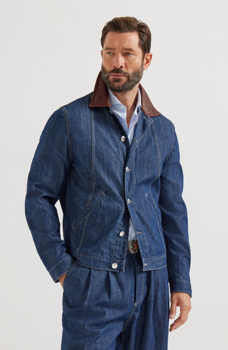 Brunello Cucinelli Denim jacket, Main, color, Denim