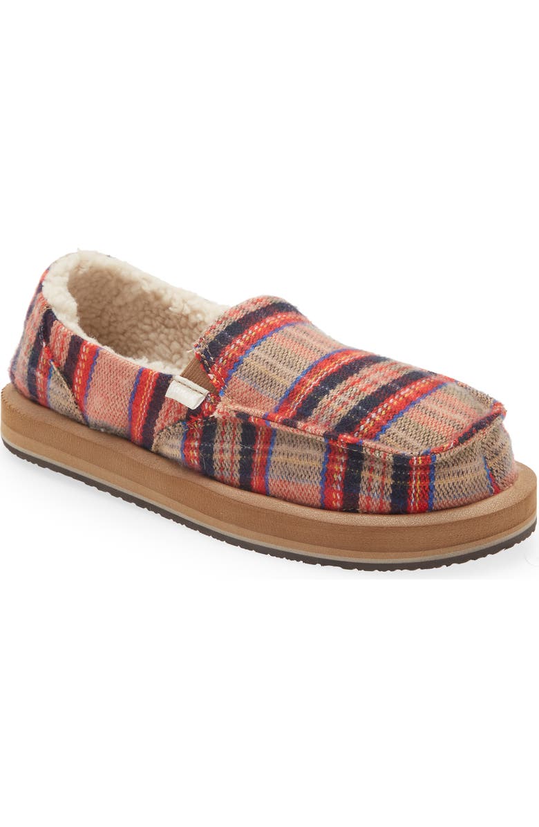 Sanuk Donna ST Plaid Chill Slip-On Sneaker, Main, color,