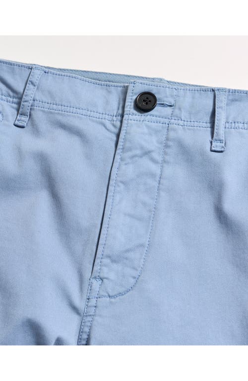 Billy Reid Cotton Blend Chino Shorts In Faded Denim