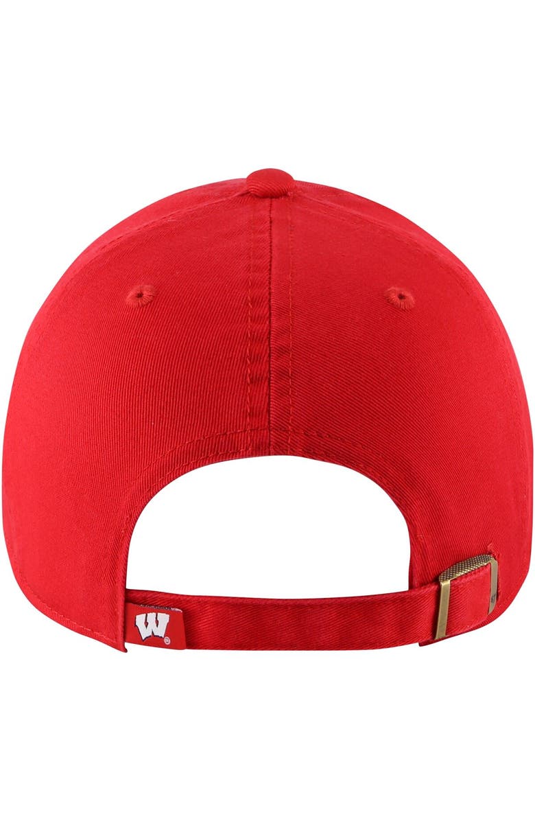 '47 Women's '47 Red Wisconsin Badgers Sidney Clean Up Adjustable Hat, Alternate, color, 