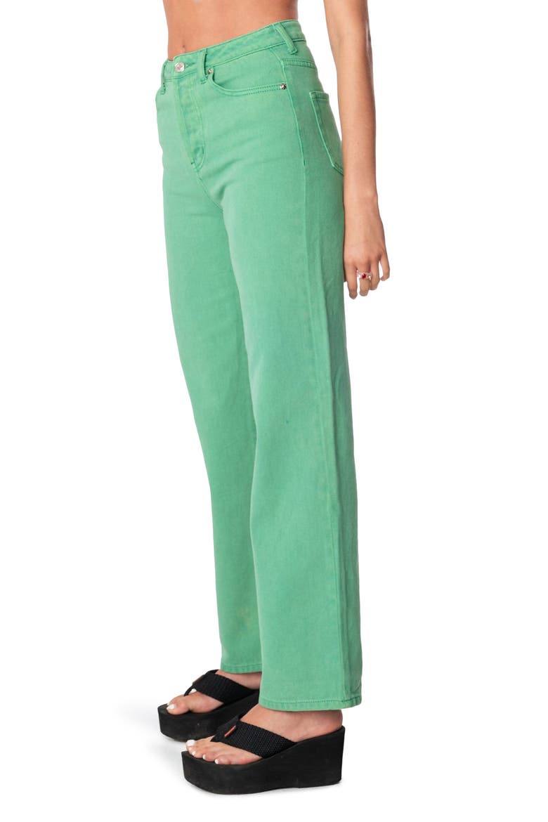 Willa High Waist Wide Leg Jeans, Alternate, color, GREEN